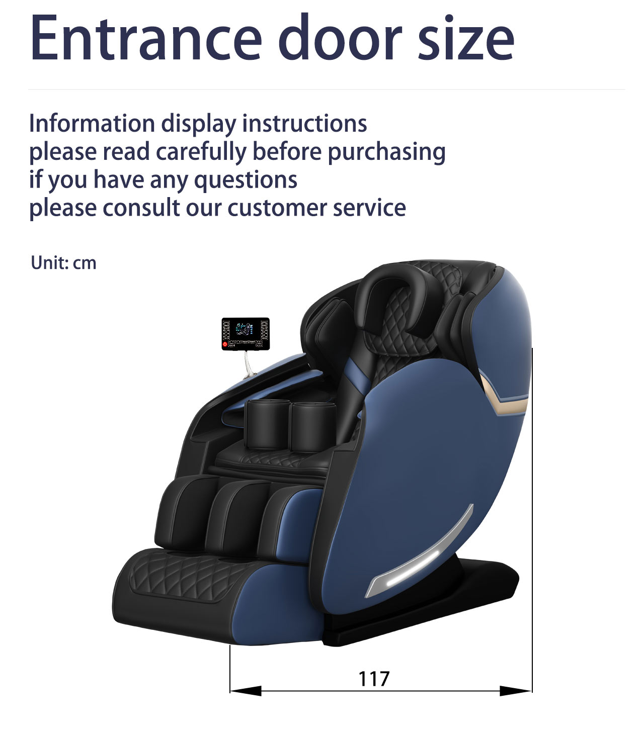 0 Gravity full body Touch Screen massage chair