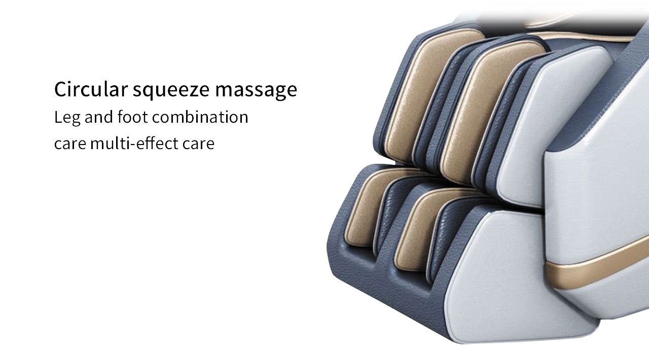 4D PU leather Modern  beige new design massage chair